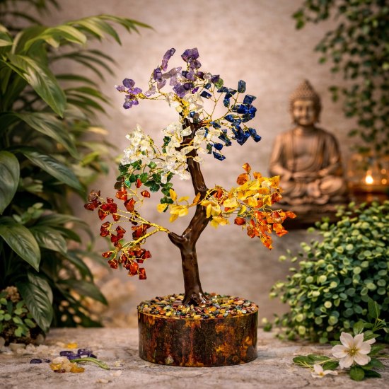 7 Chakra Gemstone Tree 